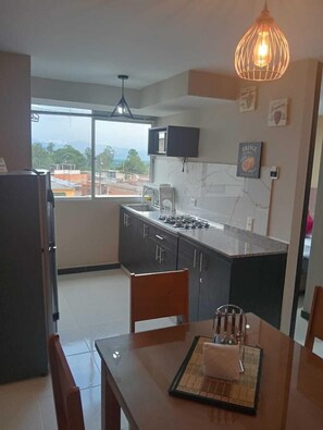 Private kitchen - APARTAMENTOS CERCA AL PARQUE DEL CAFE  (Montenegro)