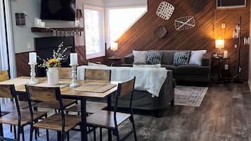 TV connectée, cheminée