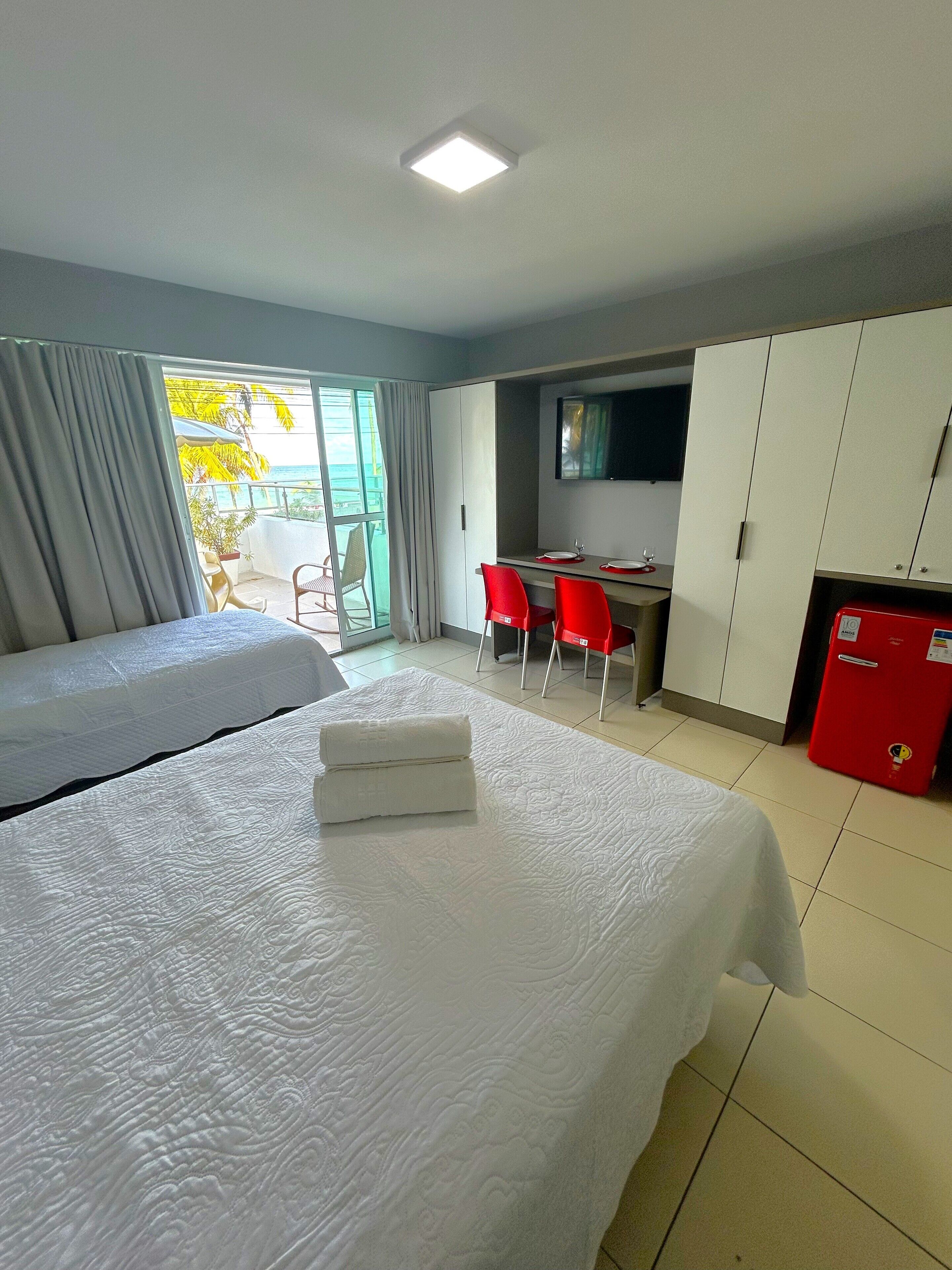 Apartamento | 1 quarto, espaço de trabalho para notebook, cortinas blackout