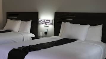 Standard Room, 2 Queen Beds, Non Smoking | 1 bedroom, desk, laptop workspace, free WiFi