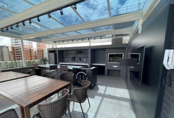 BBQ/picnic area - Melhores Flats - Fantástica localização (João Pessoa)