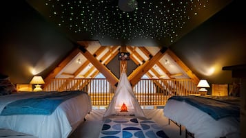 6 chambres, bureau, fer et planche Ă repasser, lit parapluie