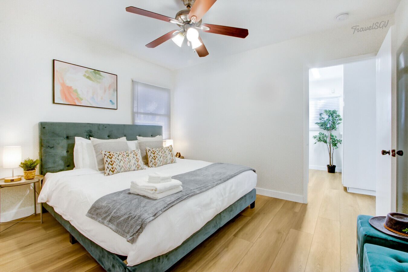 2 bedrooms, desk, iron/ironing board, free WiFi