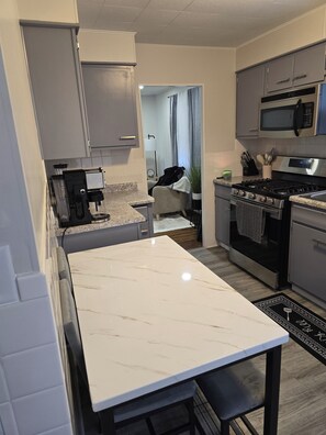 Fridge, microwave, oven, stovetop - 2 Bedroom 1 bath house, with a full finished basement. Modern and clean. (Lafayette)