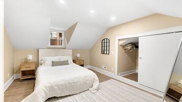 2 dormitorios, cuna de viaje, wifi gratis y ropa de cama