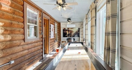 Bourbon Trail Log Cabin w/Pond*Hot Tub & Speakeasy