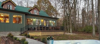 Bourbon Trail Log Cabin w/Pond*Hot Tub & Speakeasy