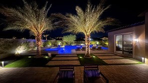 Terrace/patio - Paradise Island: Luxury Villa with Panoramic Views and Clubhouse Access..managed by Greenday! (Rancho Mirage)