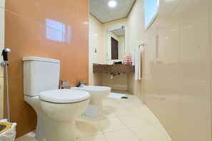 Free toiletries, hair dryer, slippers, towels
