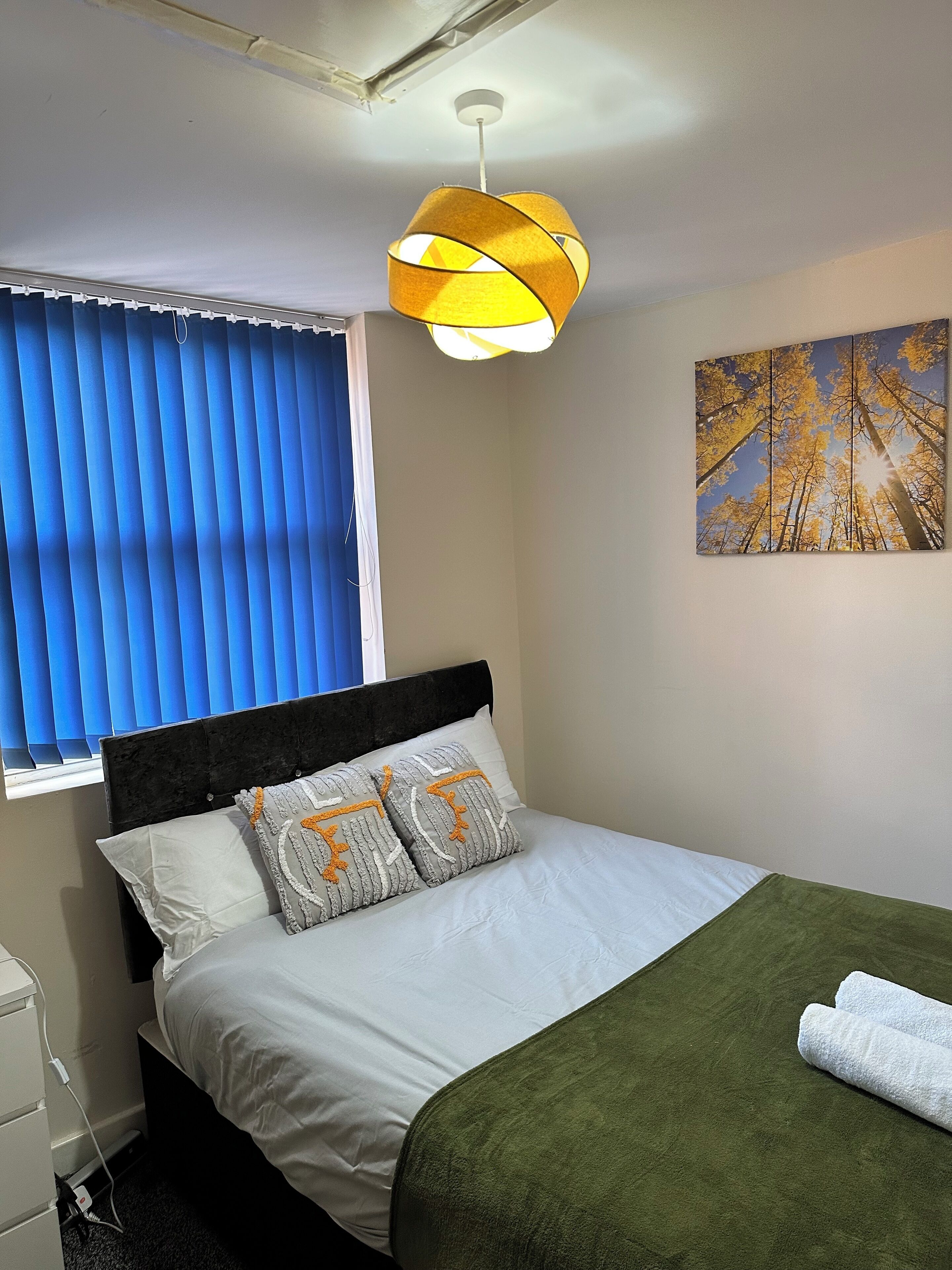 2 bedrooms, iron/ironing board, WiFi, bed sheets