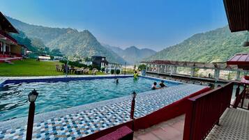 Premium Room, Balcony, Pool View | Desk, free WiFi, bed sheets