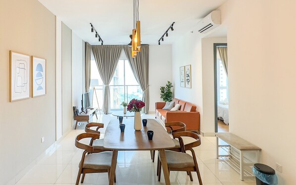 デラックス アパートメント シティビュー | リビング エリア