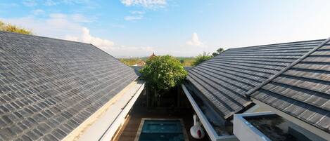 Blick von der Unterkunft