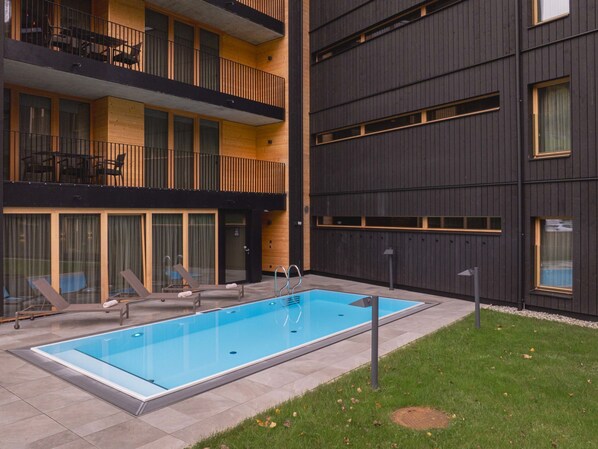 A heated pool