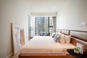 Departamento Deluxe, 2 habitaciones, vista al río | Cortinas blackout, tabla de planchar con plancha y wifi gratis 