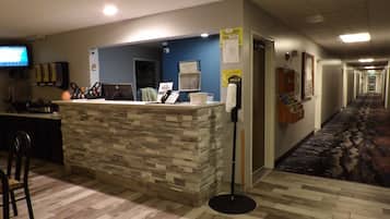 Check-in/check-out kiosk