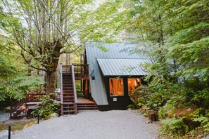 Exterior - Designer A-Frame · Forest Hot Tub · Fire Pit (Skykomish)
