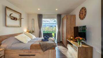 1 makuuhuone, silitysrauta/-lauta, vauvan matkasänky, ilmainen Wi-Fi