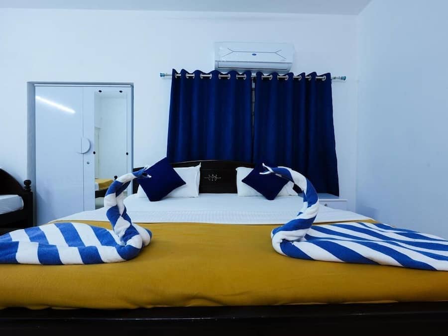 Premium bedding, blackout curtains, free WiFi, bed sheets