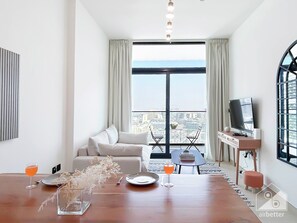 In-room dining - City Views & Comforts at Binghatti Emerald (Dubai)