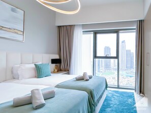 Apartment (4 Bedrooms) | 4 bedrooms, iron/ironing board, bed sheets - Spacious 3.5 Bedroom Apartment in Burj Royale (Dubai)