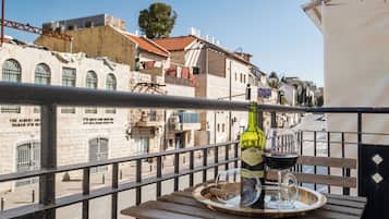 Classic-Apartment, Balkon, Stadtblick | Balkon