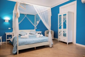 Luxury Double Room | Desk, laptop workspace, iron/ironing board, free WiFi - Palazzo Carella (Palermo)
