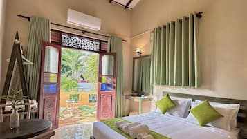 Sengetøy i egyptisk bomull, sengetøy av topp kvalitet og skrivebord