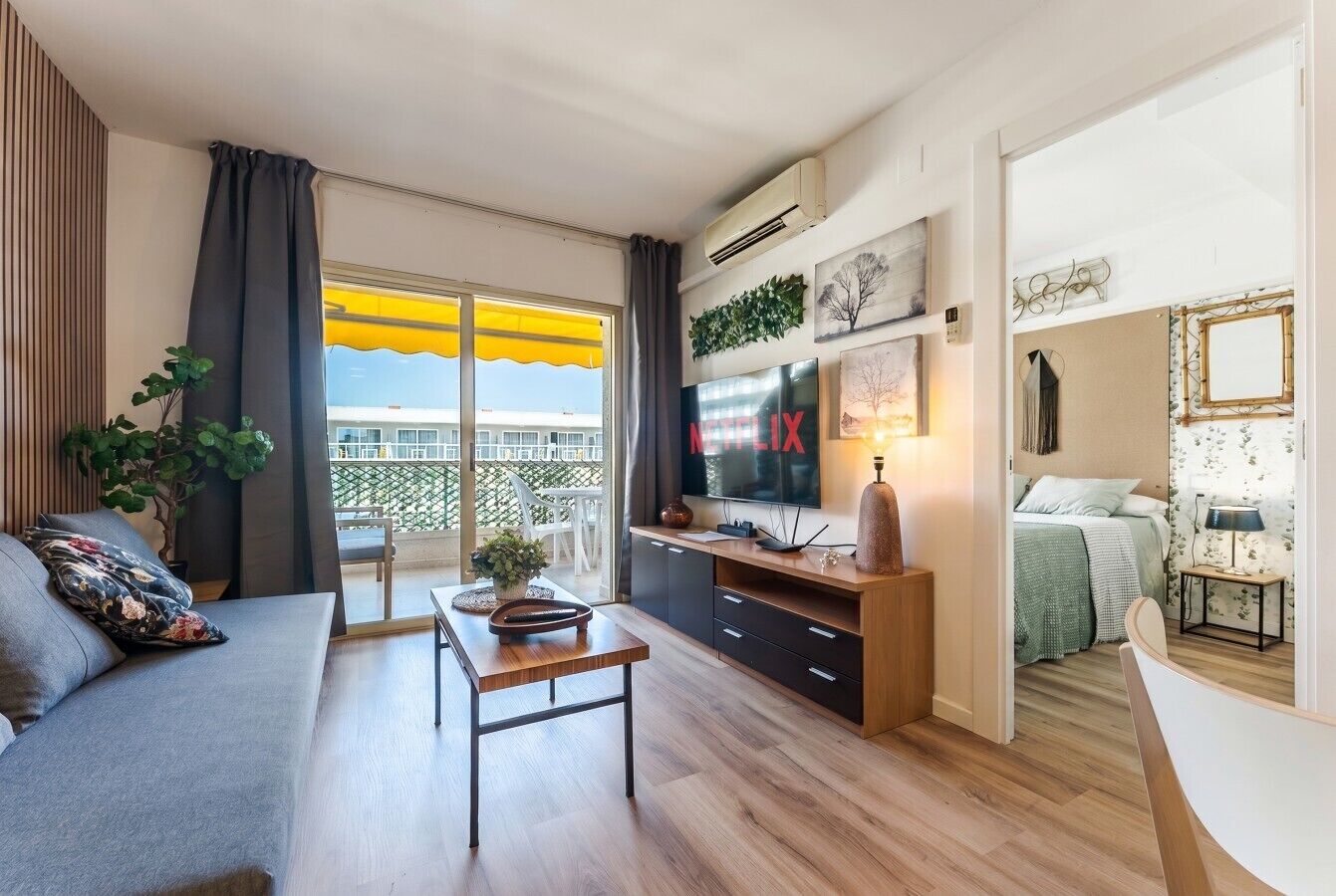 2 habitaciones, escritorio, tabla de planchar con plancha y wifi 