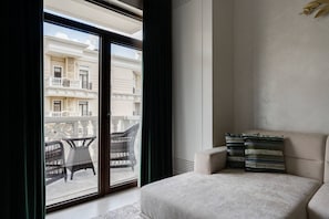 Family Condo, Balcony, City View | Living area - Tashkent city Bulevard Fontaine (Tashkent)