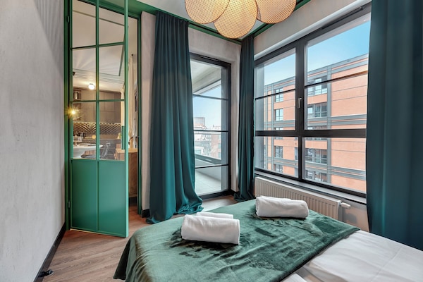 Departamento superior | 1 habitación, ropa de cama hipoalergénica y decoración personalizada