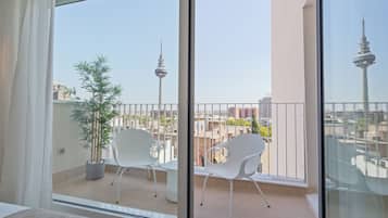Deluxe appartement, uitzicht op de stad | Terras