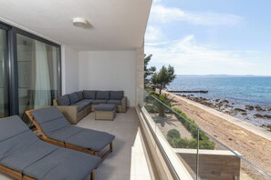 Condo, Balcony, Sea View | Balcony - Aqua Blue (Privlaka)
