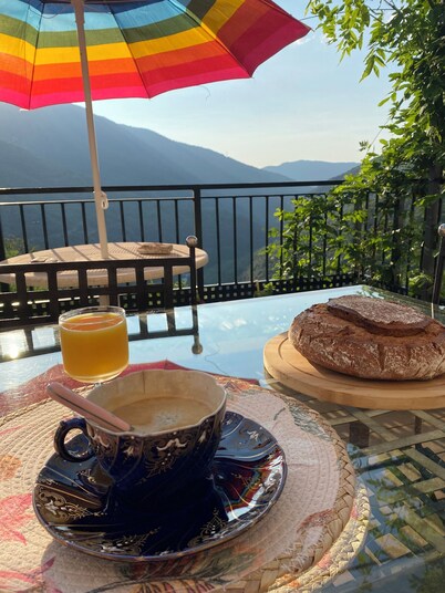 Typical Cévenole house with breathtaking views