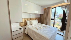 2 bedrooms, laptop workspace, free WiFi - Flat Oceânica Seaside - By Almare (João Pessoa)