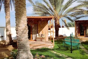 Terrace/patio - Bungalow Fezzani, in oasis plus pool  (Douz)