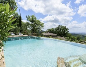 Pool - Private villa in the heart of chianti with view of siena (Fonterutoli)