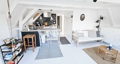 Historic Canal house from 1618/Ecolicious design joyjoyjoy top floor/Canal view
