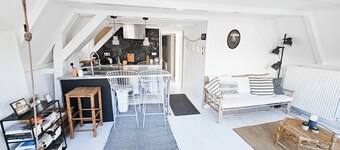 Historic Canal house from 1618/Ecolicious design joyjoyjoy top floor/Canal view