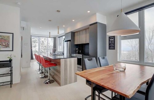 SKI-IN/SKI-OUT -  Bromont - 2 bedroom condo on 2 floors - on the ski slope!!