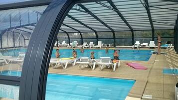 Indoor pool, a heated pool