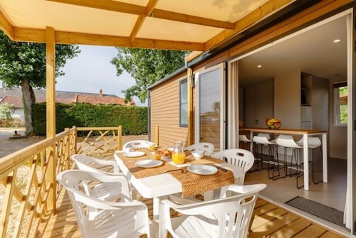 ZEcamping 3* piscine couverte dog friendly locatif TV LV BBQ 33m2