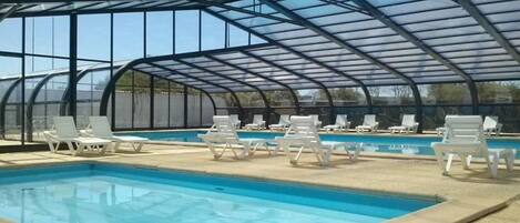 Indoor pool, a heated pool