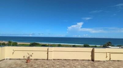2nd floor Beach view 3 bedroom apartment between two hills