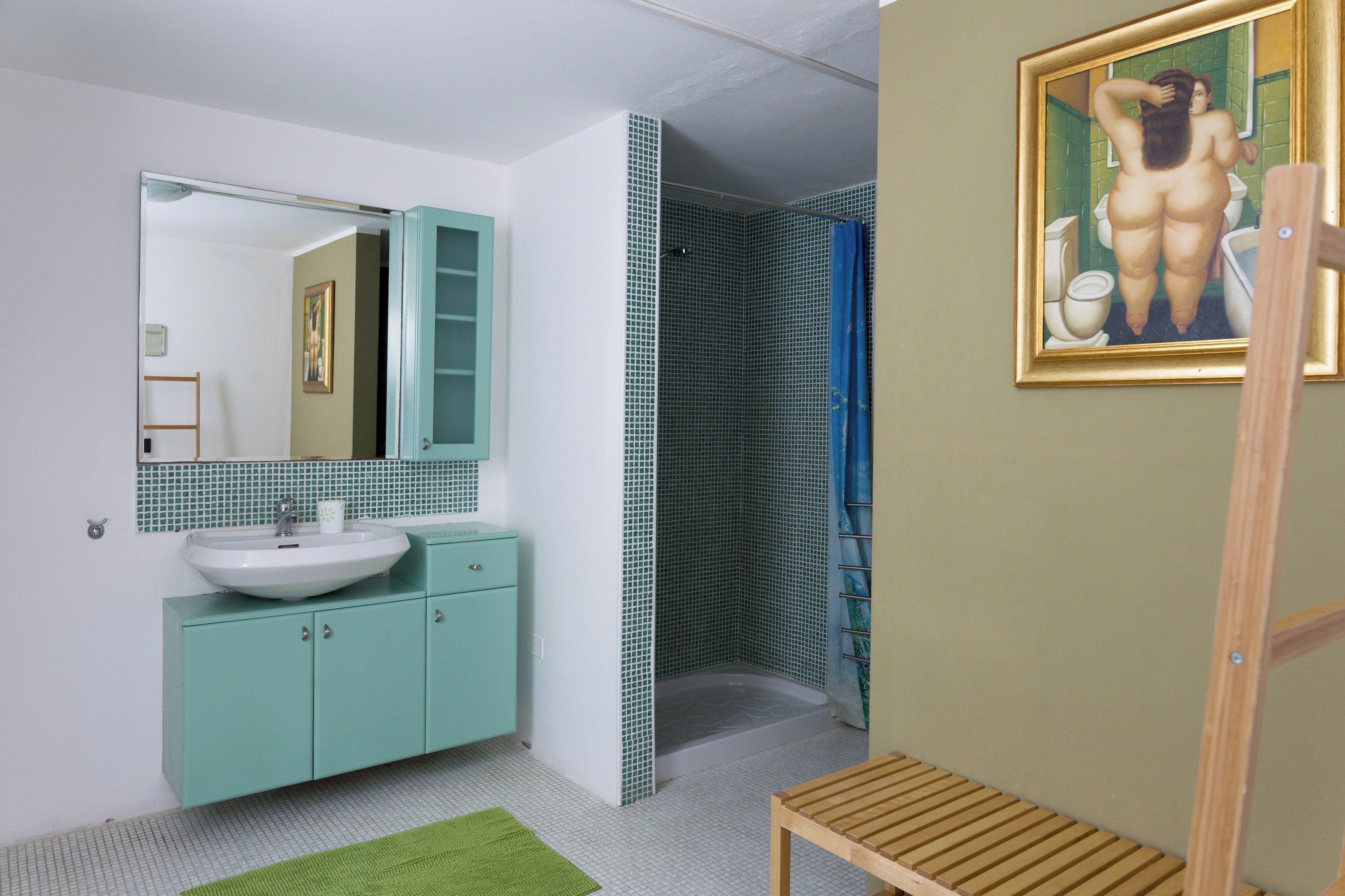 Dusche, Haartrockner, Bidet, Handtücher