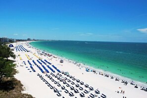 Sun loungers, beach towels