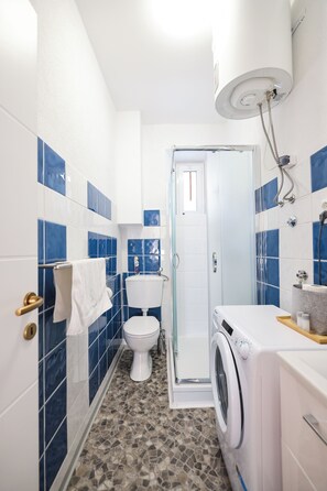 Deluxe-Apartment, Stadtblick | Badezimmer