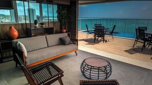 Living area - LUXURY ÚNICO EXCELENTE VISTA MAR (Cruz das Almas Maceió)
