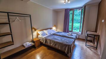 Dobbeltværelse - bjergudsigt | Premium-sengetøj, dundyner, skrivebord