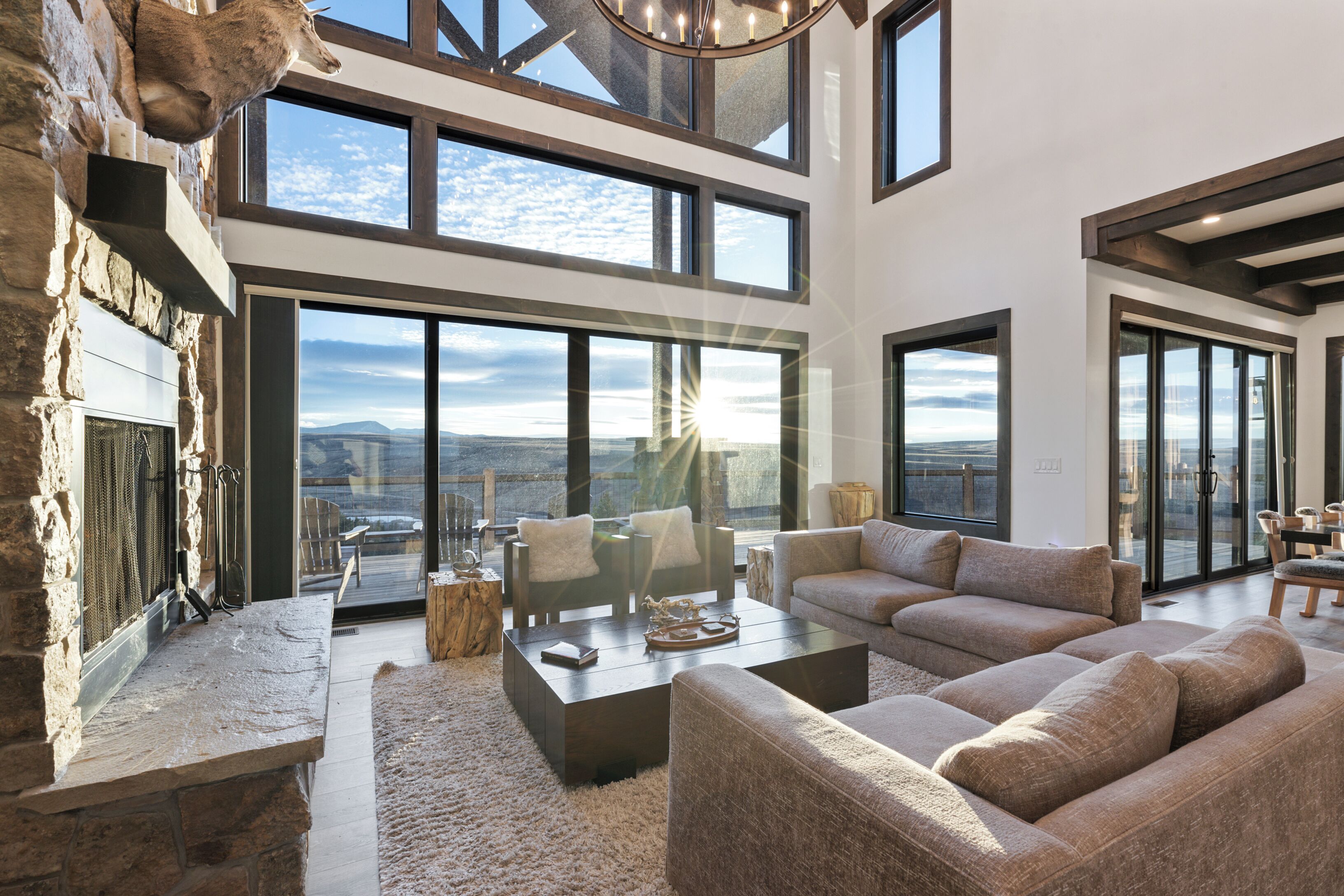 Smart TV, fireplace, video games